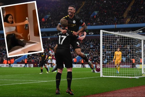 Fiesta de jugadores del Manchester City