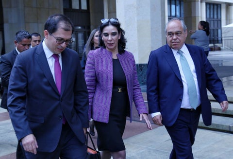 Francisco Barbosa, María Clara González y Camilo Gómez