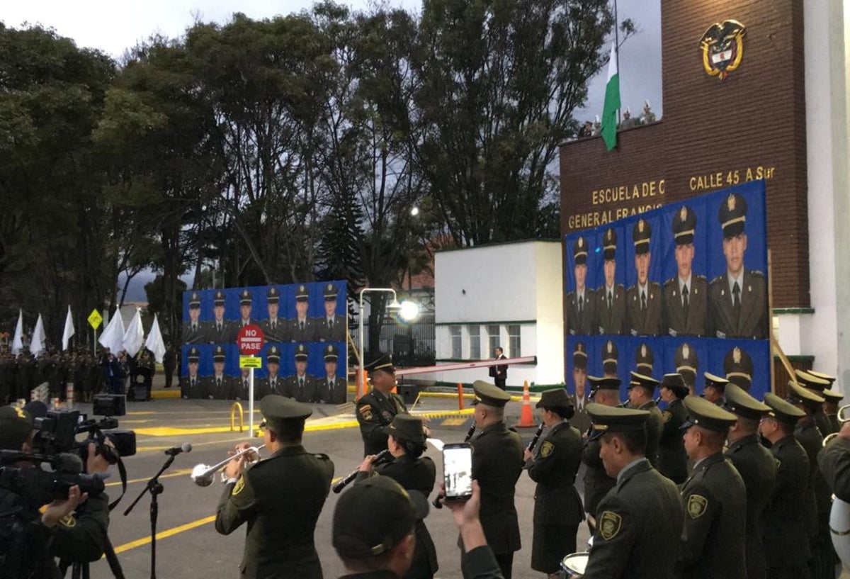 Homenaje atentado en escuela General Santander