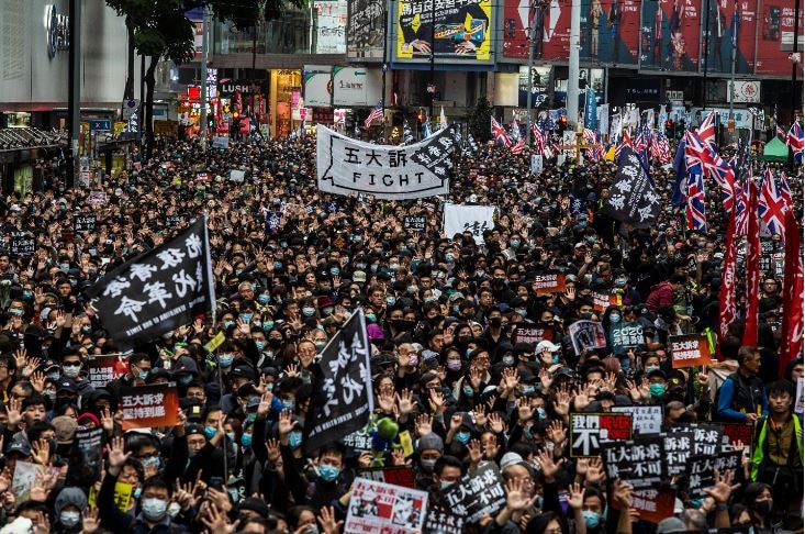 Manifestaciones en Hong Kong