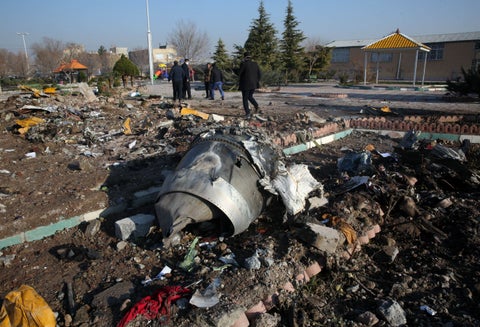 Accidente de avión en Irán
