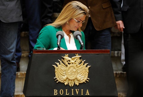 Jeanine Áñez, presidenta interina de Bolivia