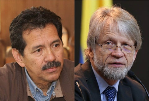 Jorge Guevara y Antanas Mockus