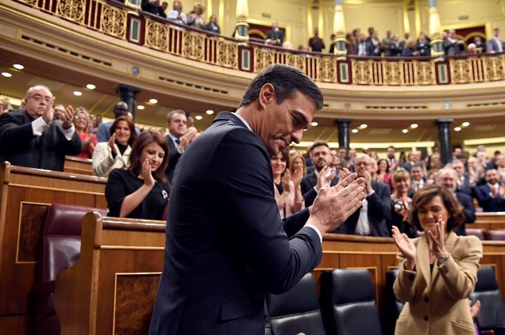 Pedro Sánchez es investido como presidente del gobierno español