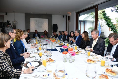 Desayuno de trabajo entre el presidente Duque y miembros diplomáticos de países que hacen parte de la Unión Europea.