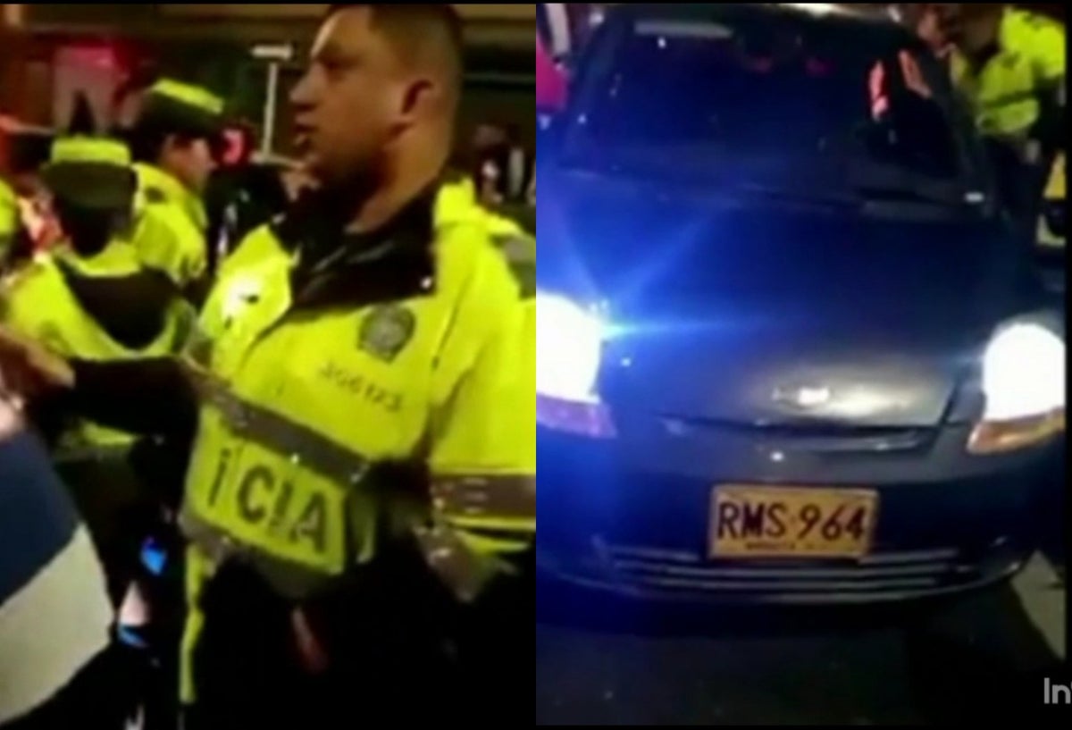Policías son obligados por taxistas a colocar una multa