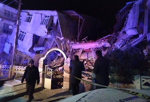 Temblor en Elazig, Turquía
