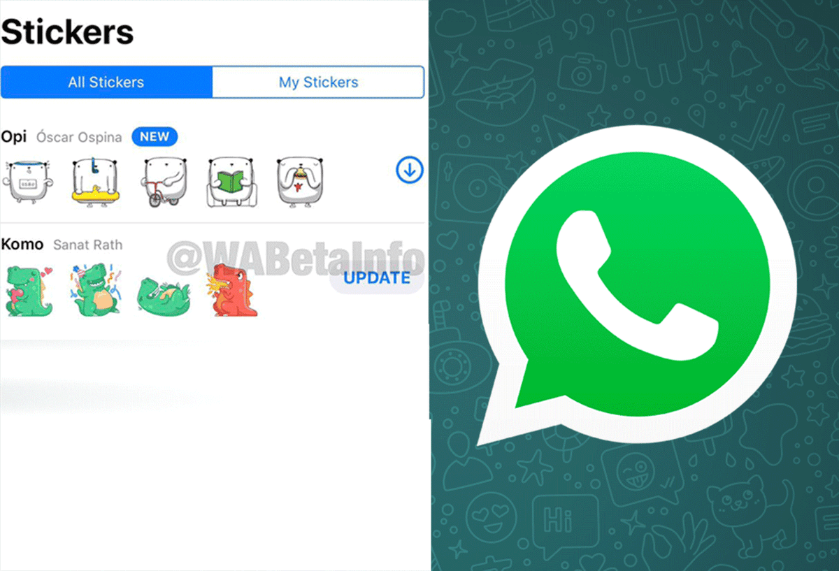 Stickers animados en WhatsApp
