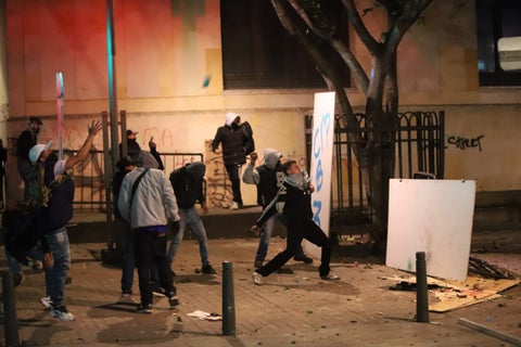 Enfrentamientos en la Plaza de Bolívar