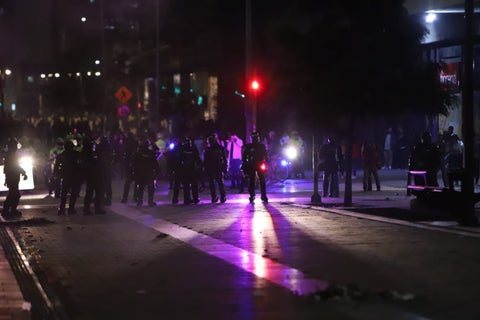 Enfrentamientos en la Plaza de Bolívar