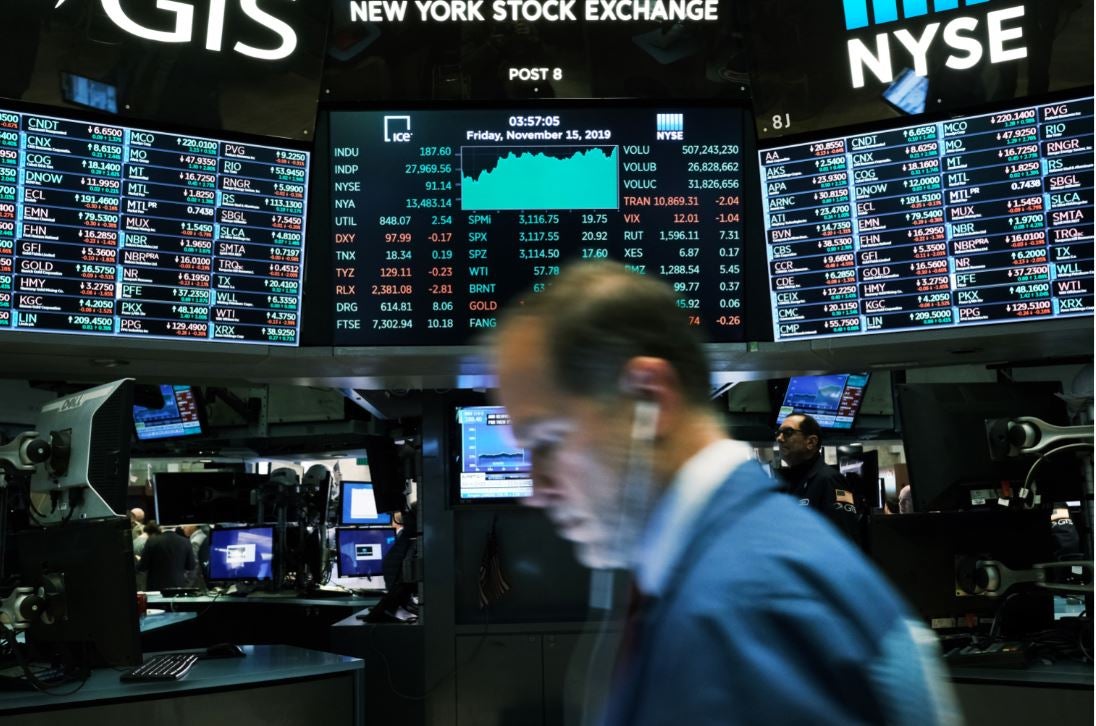 Wall Street y Dow reaccionaron negativamente ante el coronavirus.