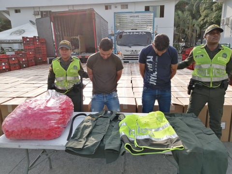 Uno de los capturados se hacia pasar por un coronel de la Policía