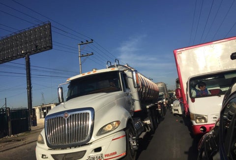 Protesta de camioneros en Bogotá
