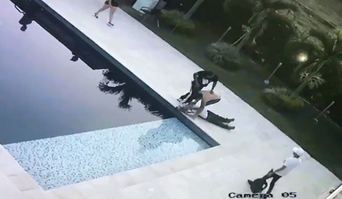 Agresión a un adulto mayor en Ibagué.