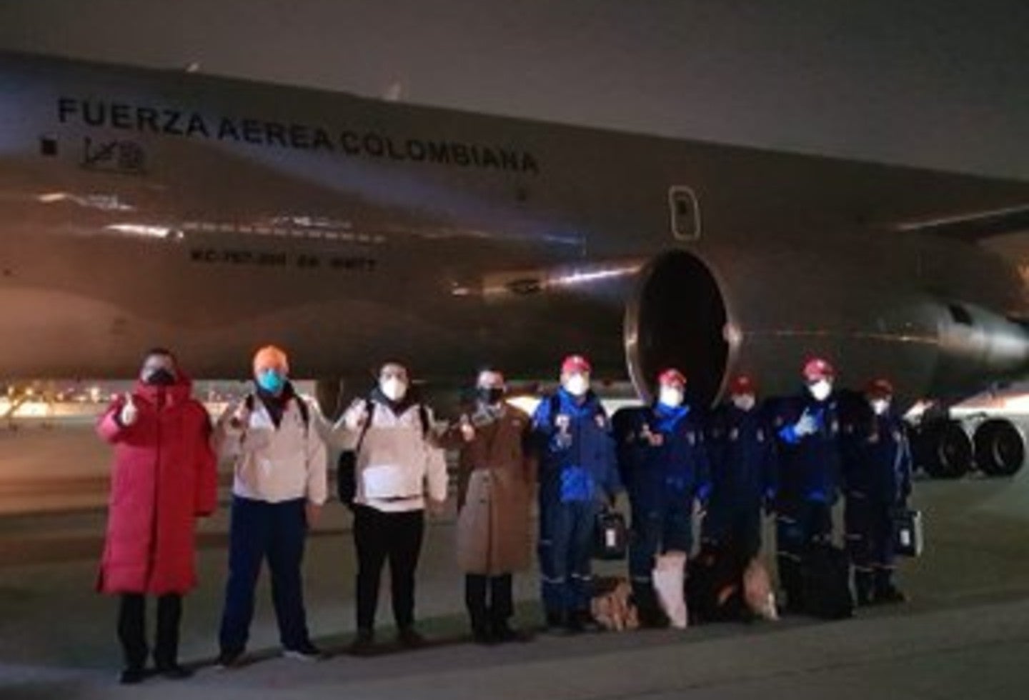 Avión de la FAC que repatriará a colombianos de Wuhan