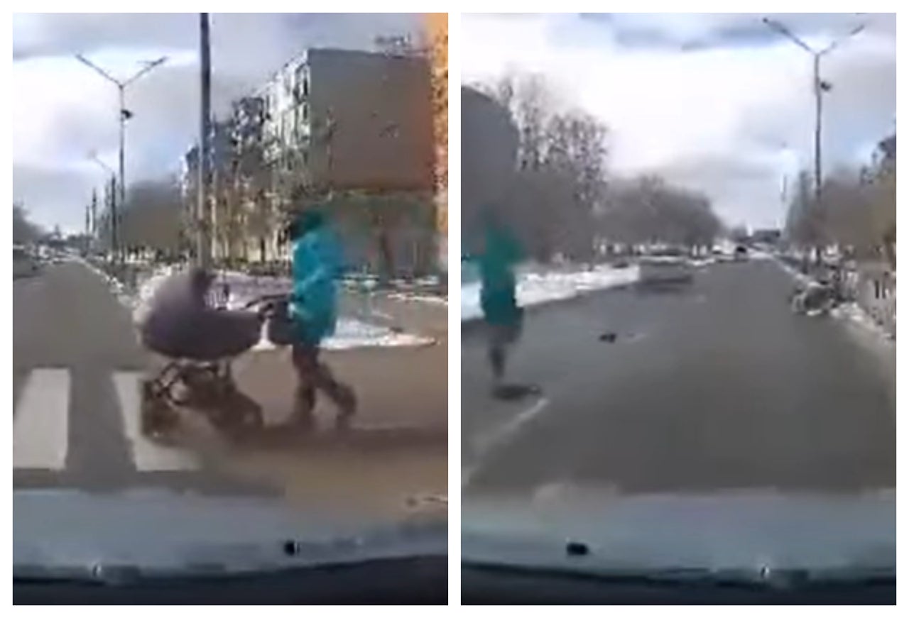 Impresionante accidente de un conductor ebrio que atropella a bebé en coche