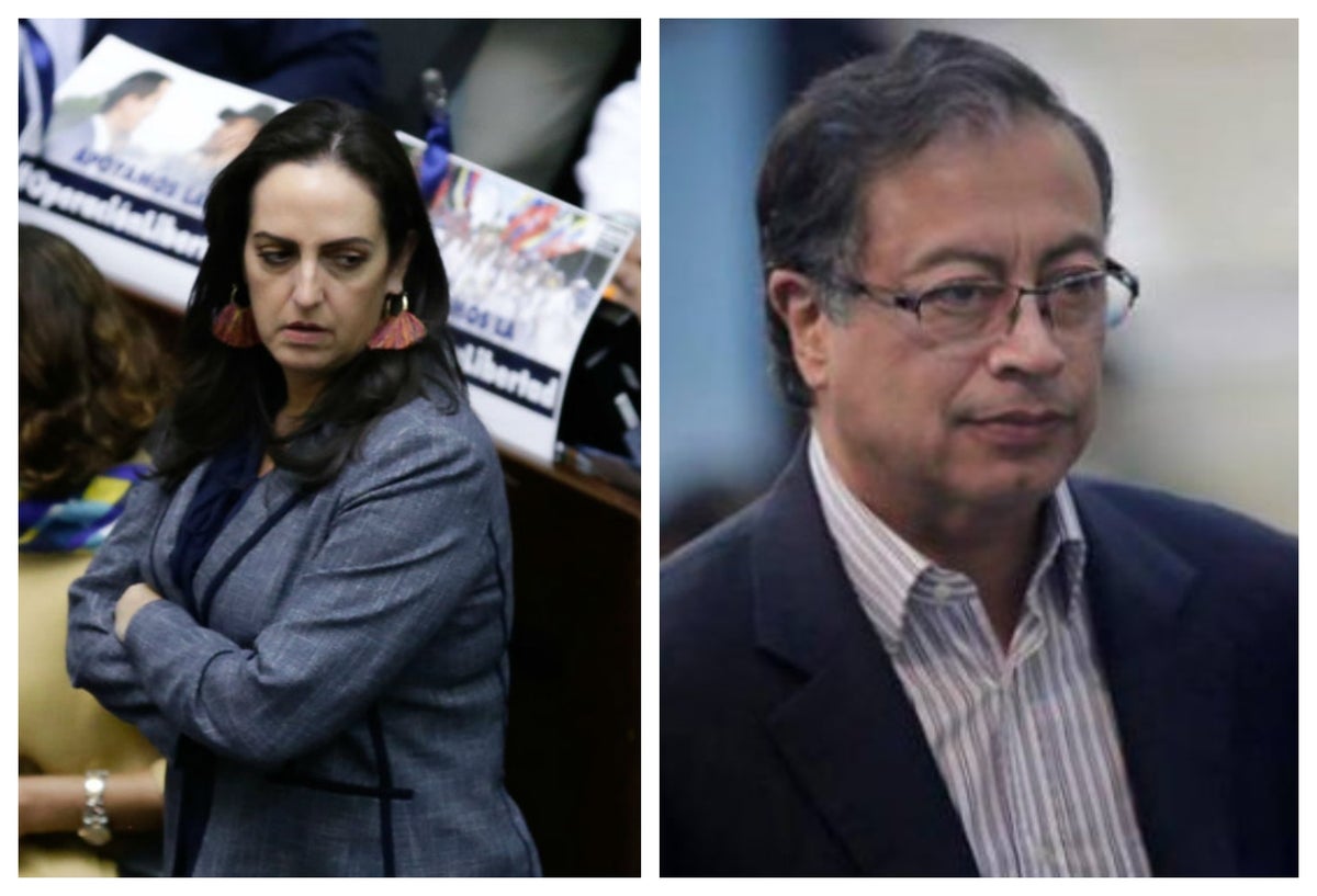 Maria Fernanda Cabal y Gustavo Petro