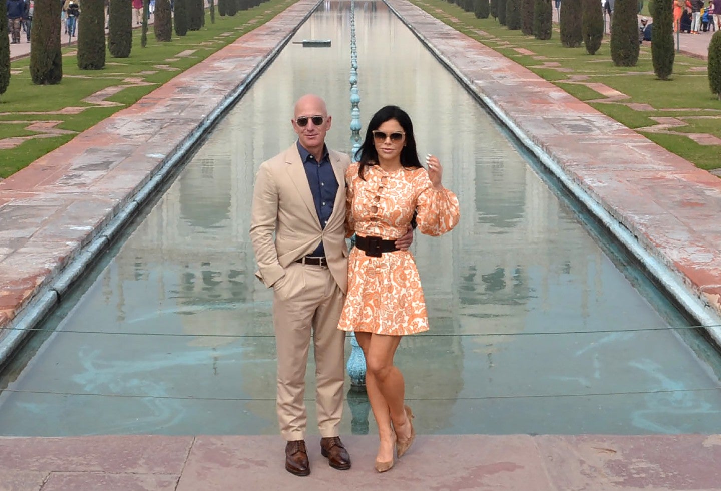 Jeff Bezos y Lauren Sánchez