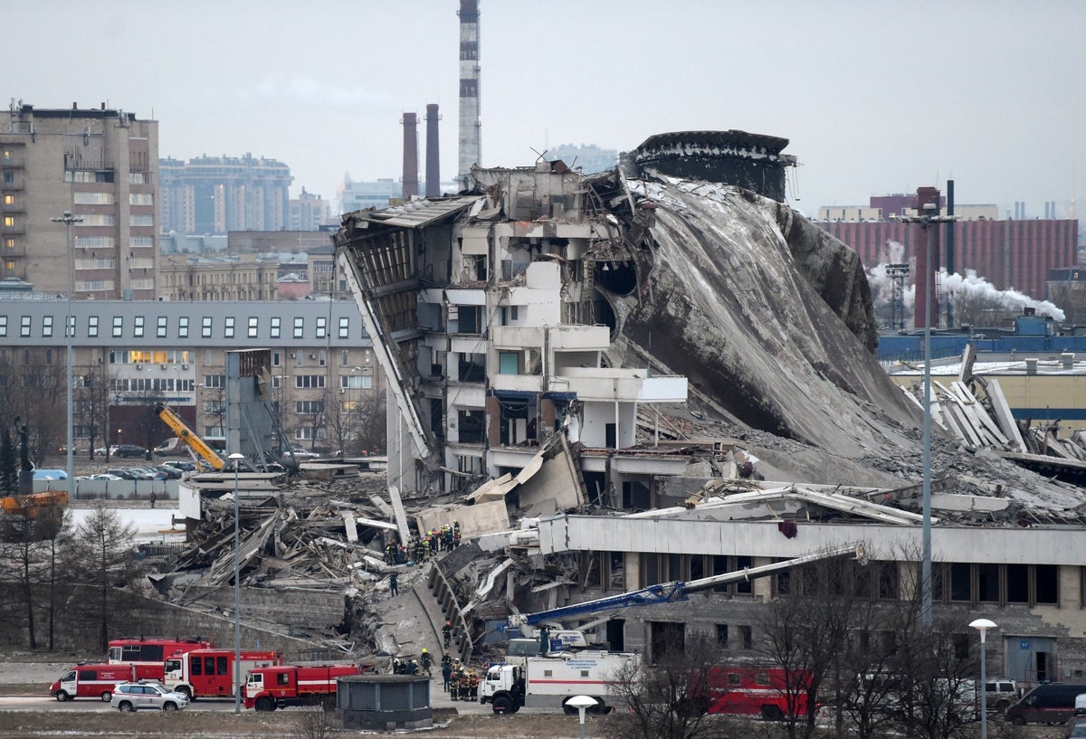 Desplome de edificio en San Petersburgo