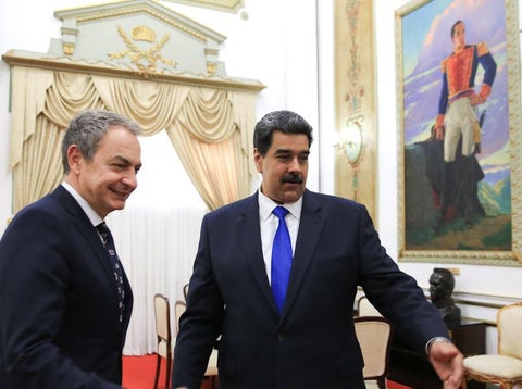 Maduro alabó la disposición de Rodríguez Zapatero de ayudar en la crisis política venezolana