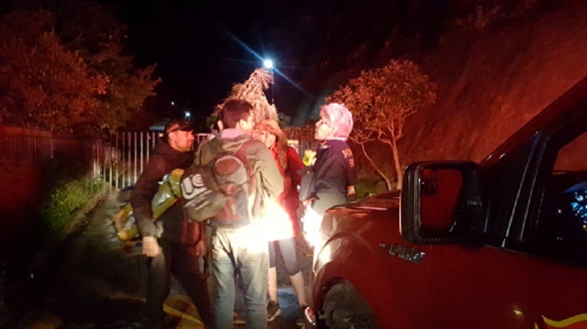 Jóvenes perdidos en cerros de Bogotá