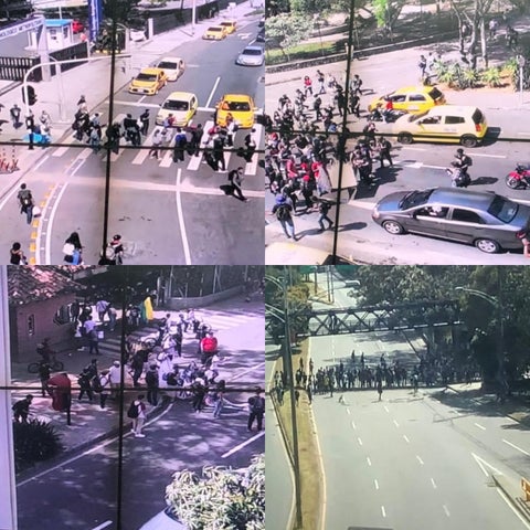 Protestas de estudiantes en Medellín