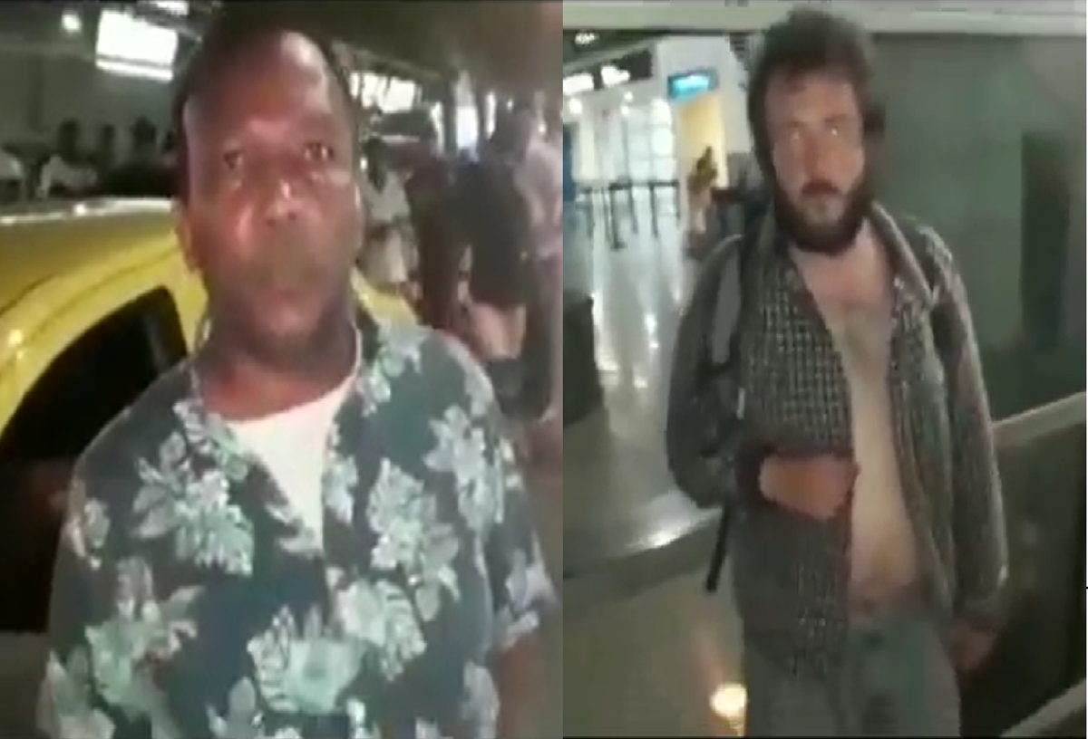 Taxista le pegó con un palo a un extranjero