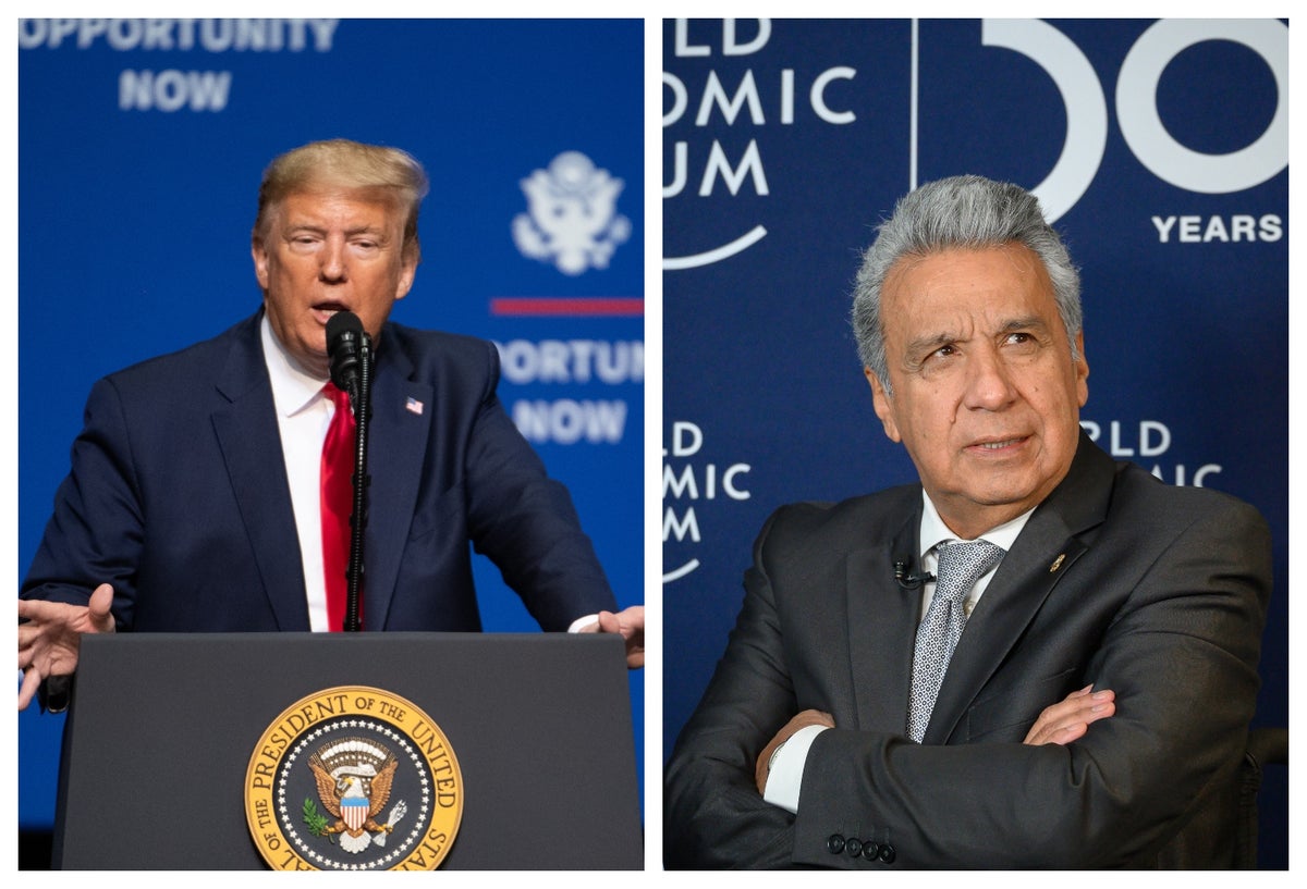 Donald Trump y Lenín Moreno
