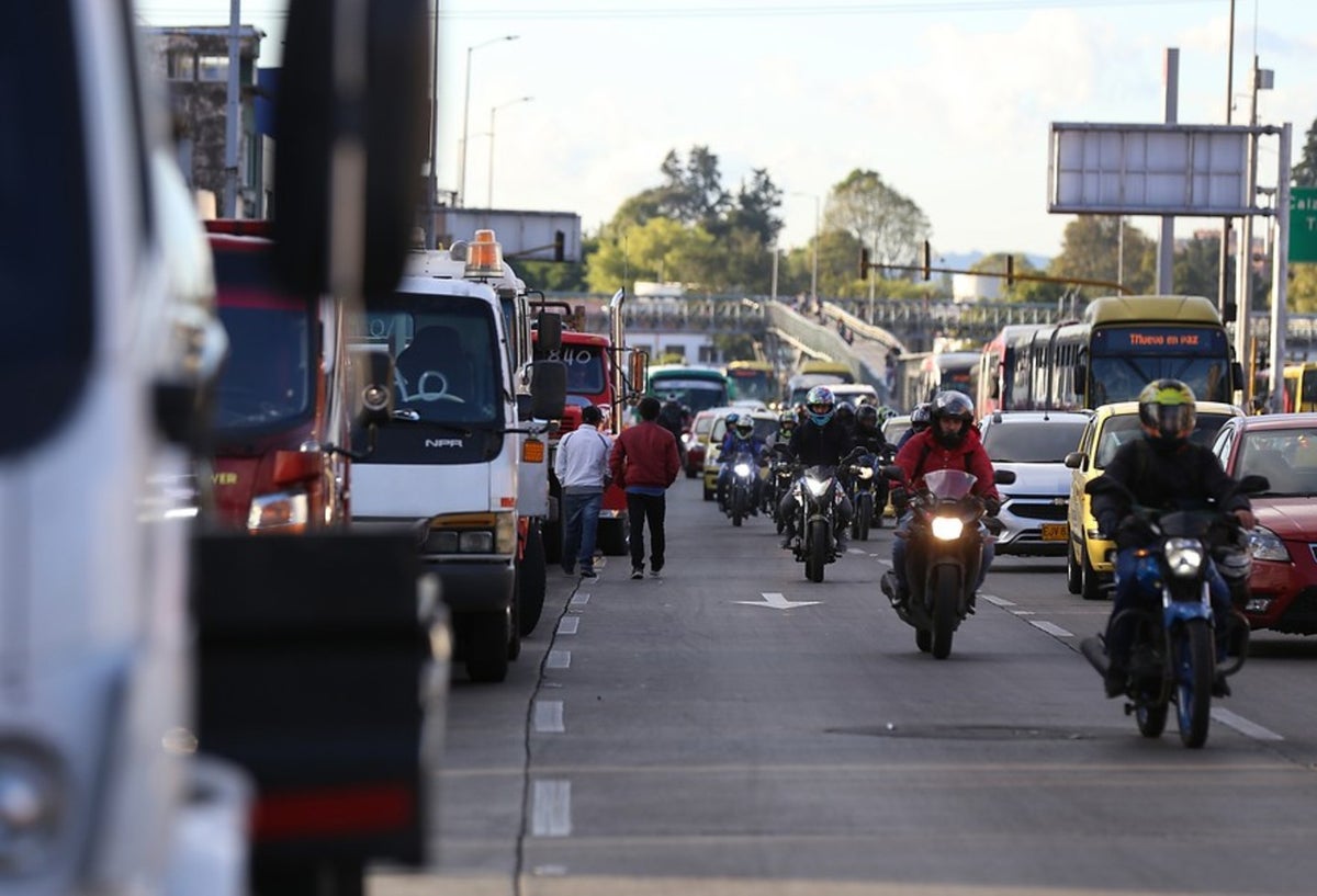 Protestas de camioneros en Bogotá