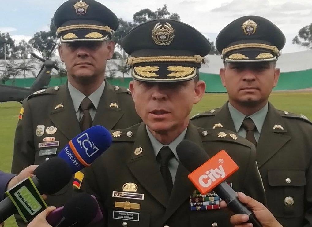 General Juan Carlos Buitrago, saliente director de la Policía Fiscal y Aduanera.