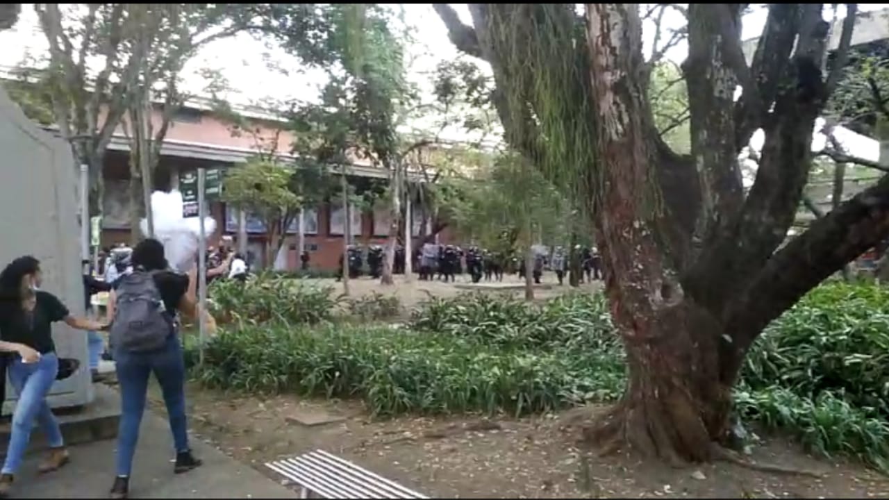 Disturbios en la Universidad de Antioquia.