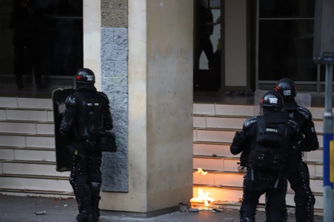 Disturbios en la distrital - Febrero 21