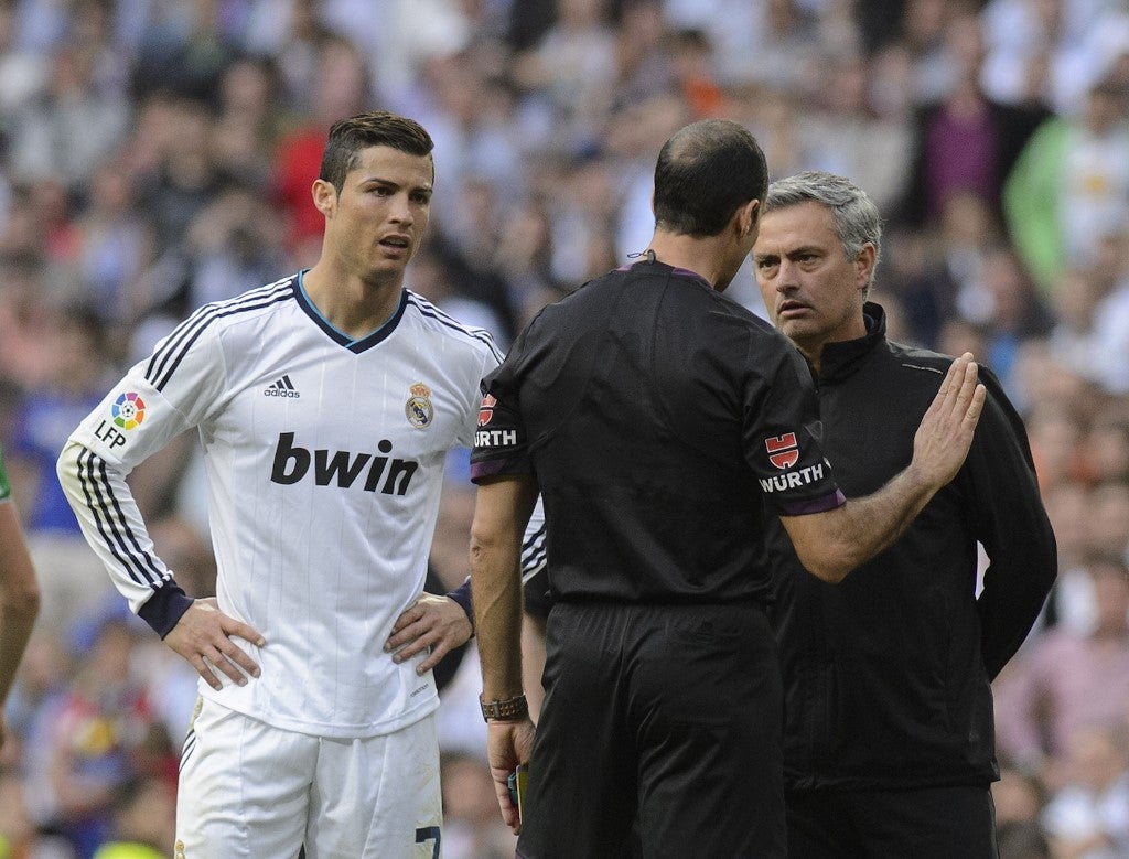 Mourinho y Cristiano Ronaldo en Real Madrid