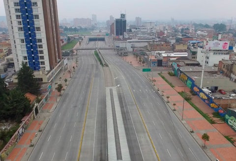 Así se vive el aislamiento voluntario en Bogotá.