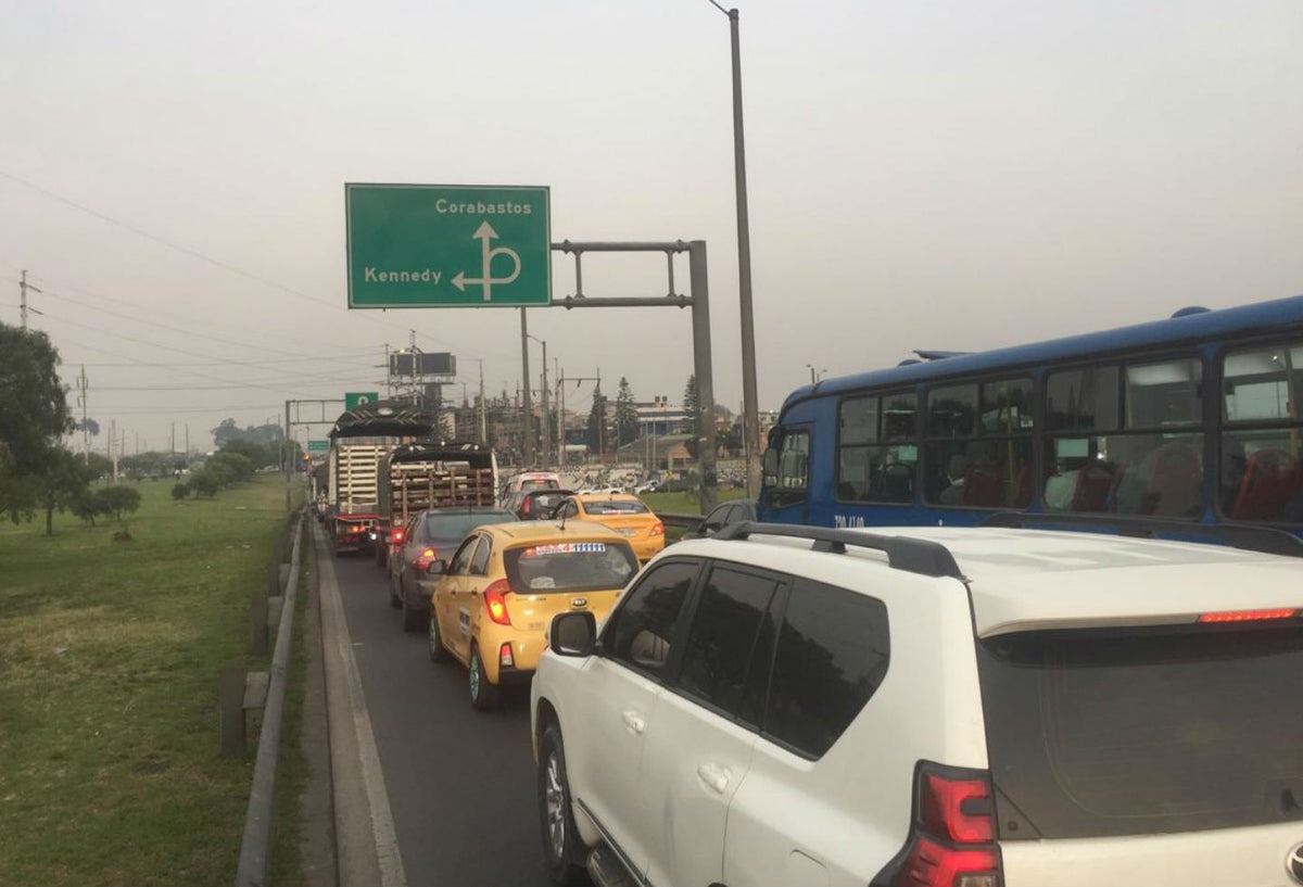 Trancón en Bogotá