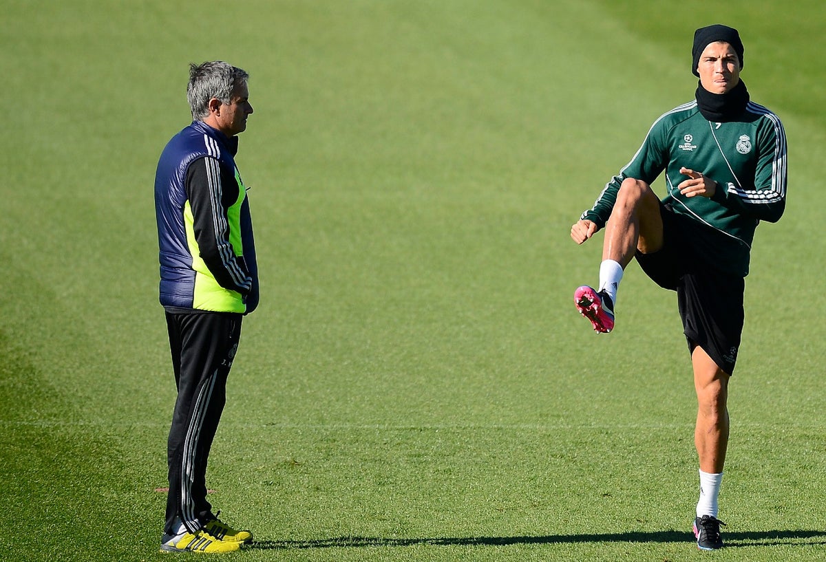 Mourinho y Cristiano Ronaldo