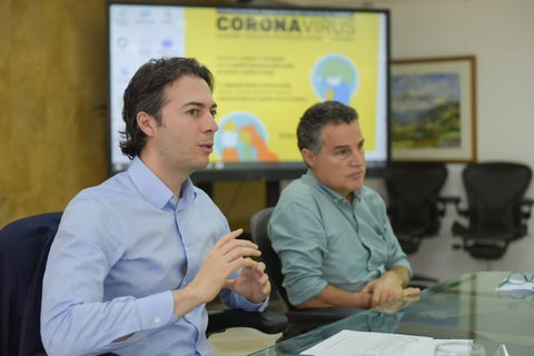 El alcalde de Medellín, Daniel Quintero, y el gobernador de Antioquia, Aníbal Gaviria