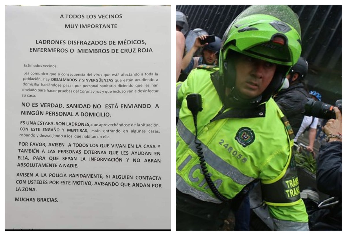 Documento de ladrones que se hacen pasar por médicos del coronavirus es falso