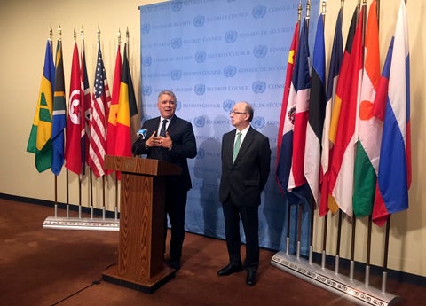 El presidente Iván Duque en la ONU