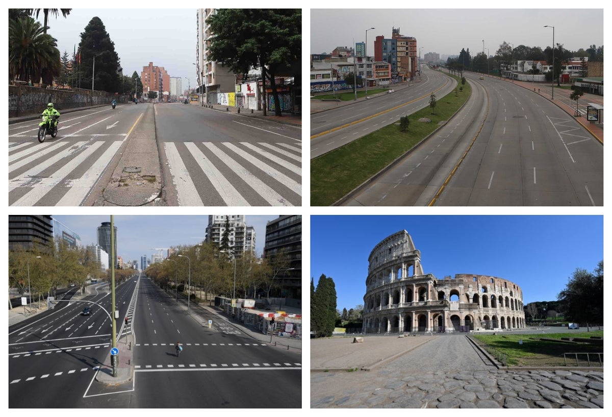 Cuarentena en el mundo por coronavirus