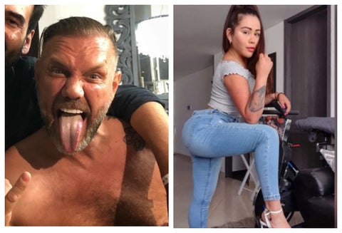 Gina Calderón y Nacho Vidal