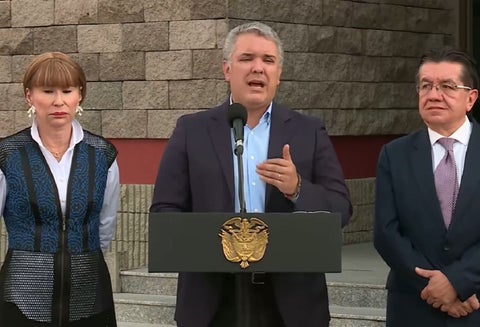 Iván Duque habla sobre el primer caso de coronavirus en Colombia