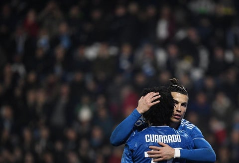 Juan Guillermo Cuadrado y Cristiano Ronaldo