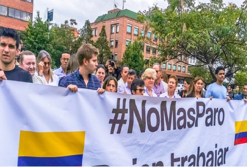 Movimientos contra las marchas en Colombia