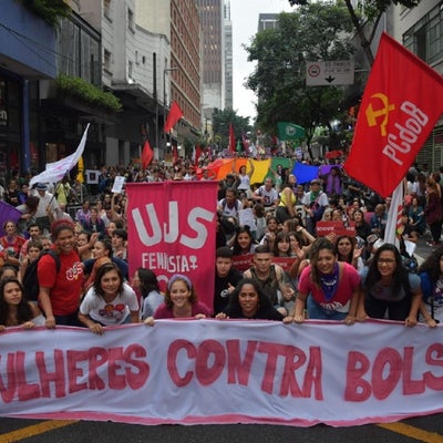 Las mujeres de Brasil se movilizan contra Bolsonaro