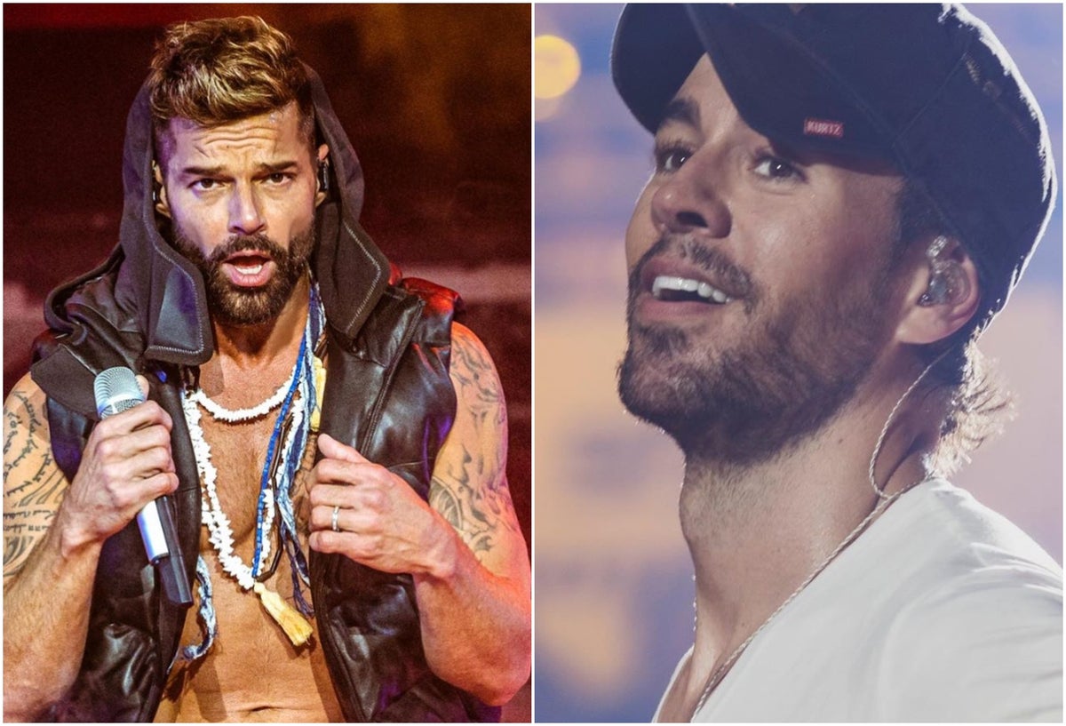 Ricky Martin y Enrique Iglesias