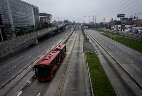 Simulacro de aislamiento en Bogotá