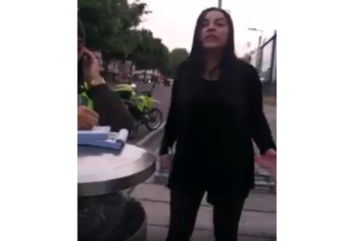 Mujer insulta a Policías