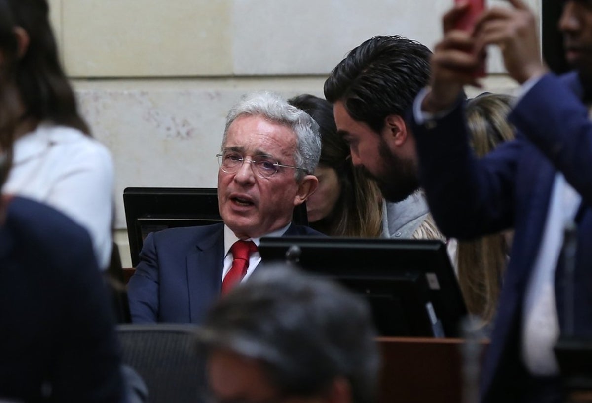 Álvaro Uribe en el Congreso de la República