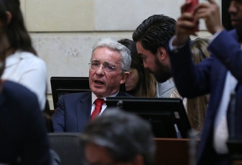 Álvaro Uribe en el Congreso de la República